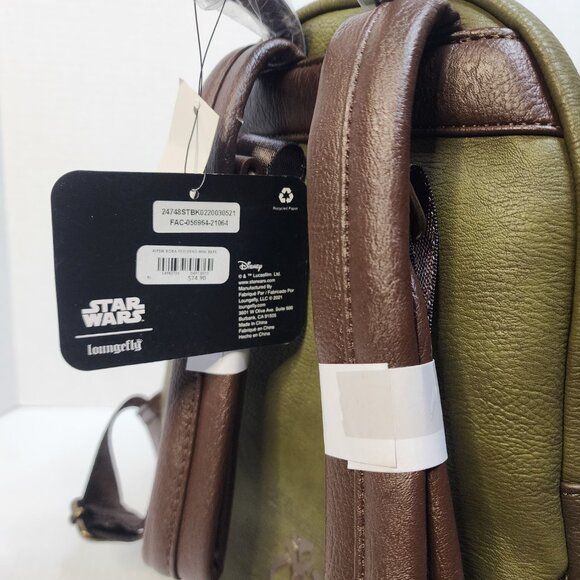 Disney Loungefly Mini Backpack - Star Wars Boba Fett Cosplay Mini Backpack NEW! - Picture 11 of 12